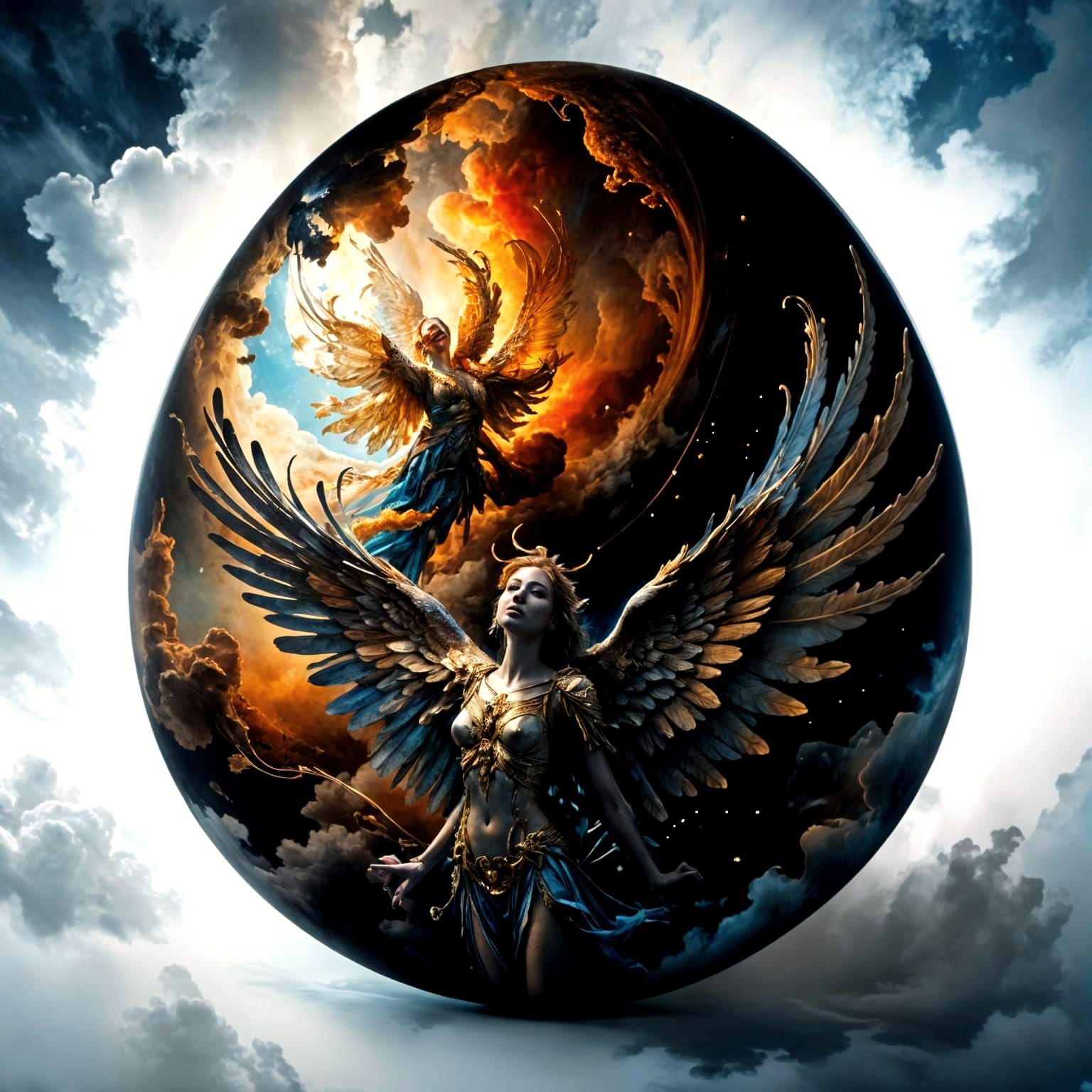 Ethereal Angel in Cinematic, Hyperrealistic Detail