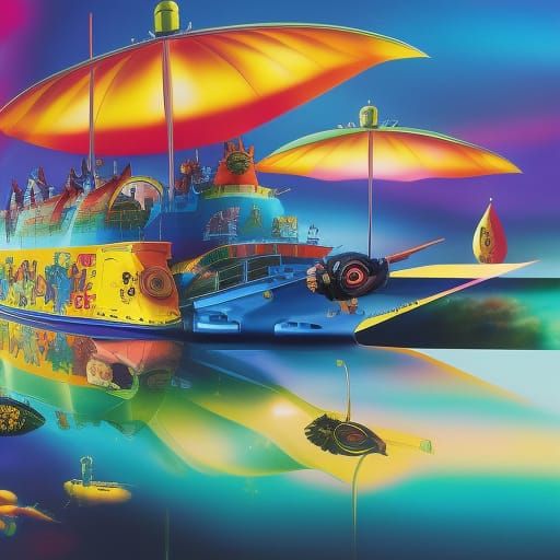 Beatles Yellow Submarine album reimagined
