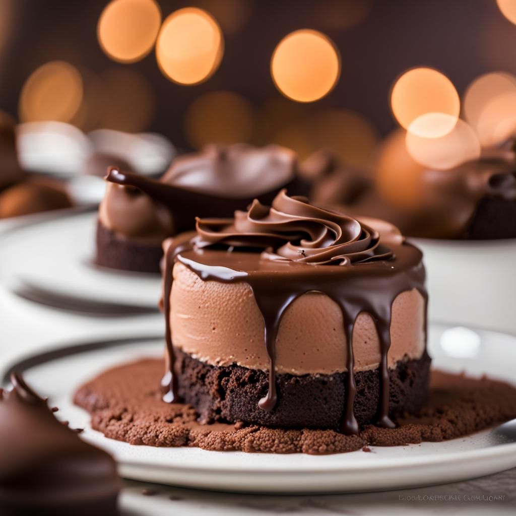 Perfect Chocolate Dessert with Mousse and Ganache