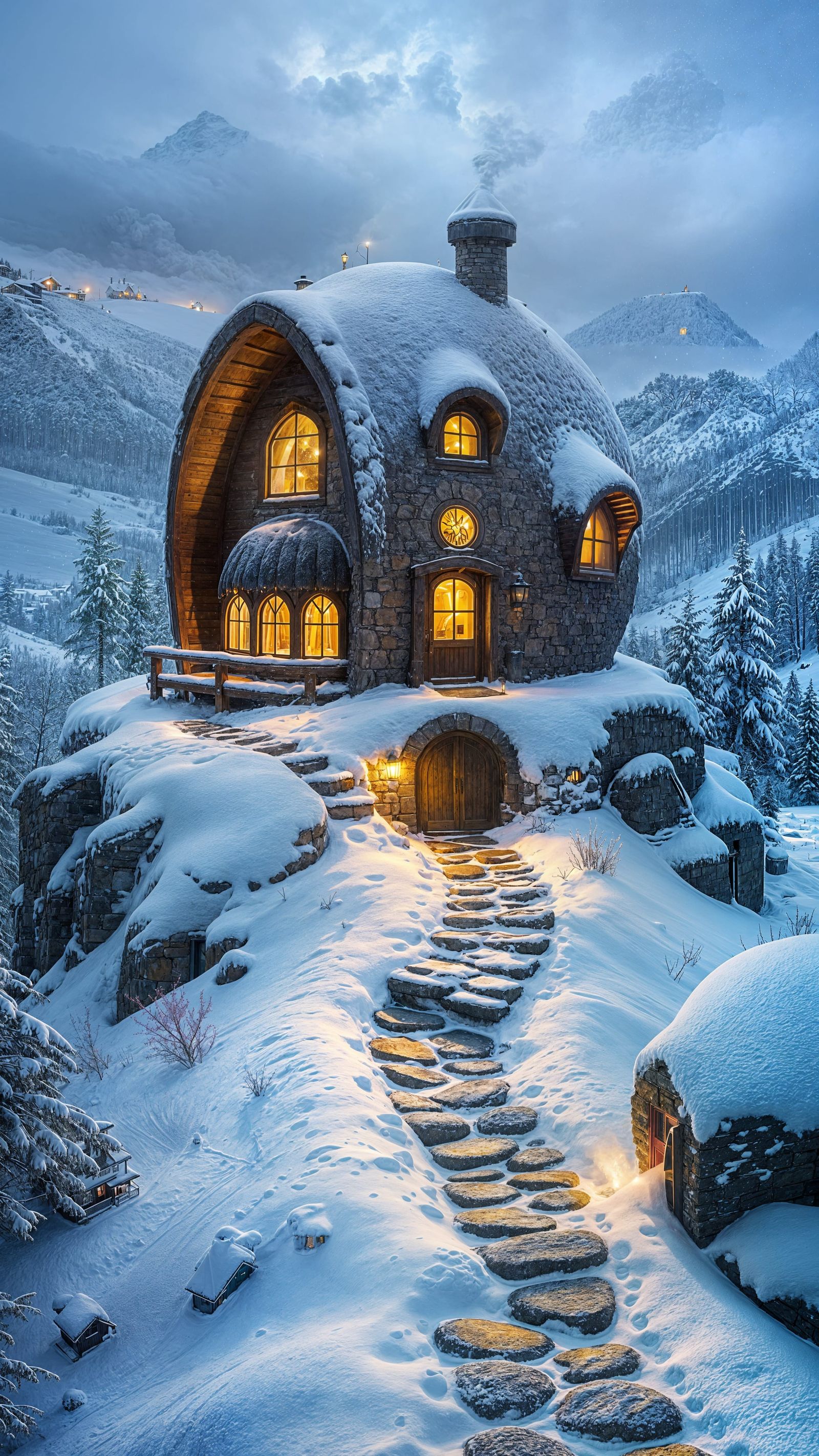 Cozy Coconut Cottage on Snowy Peak