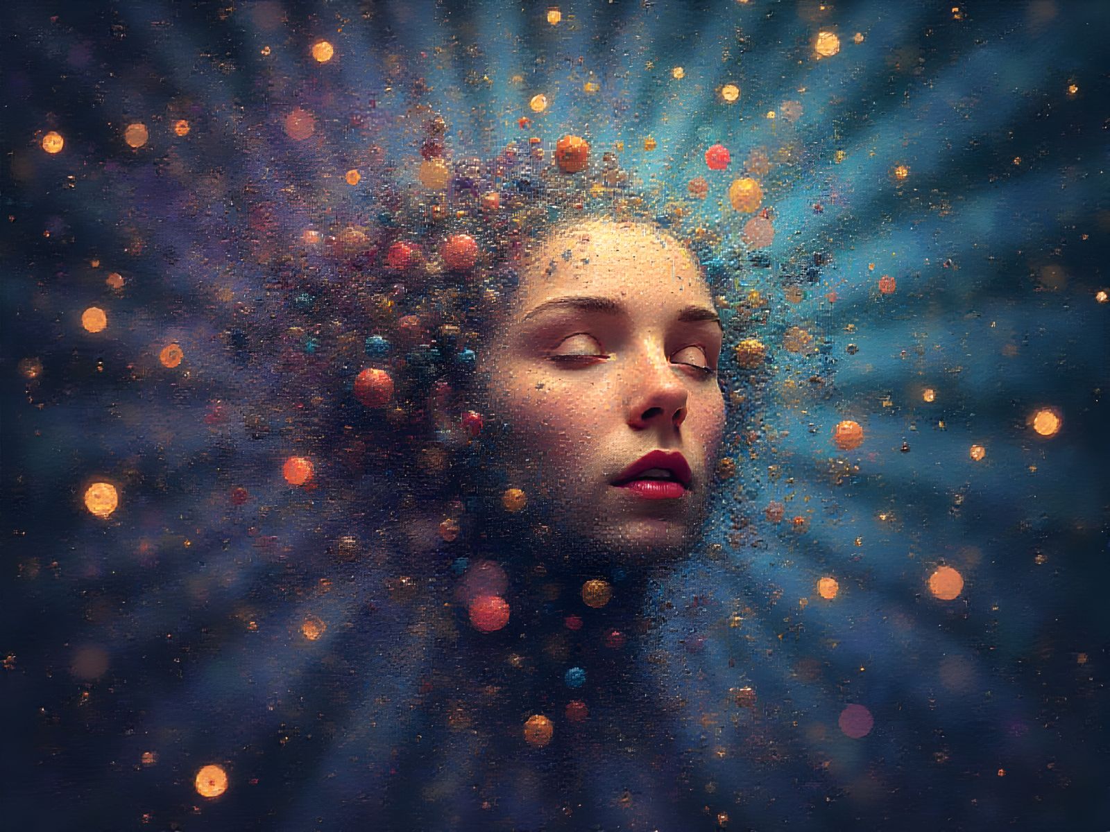 Vibrant Futuristic Cityscape at Sunset