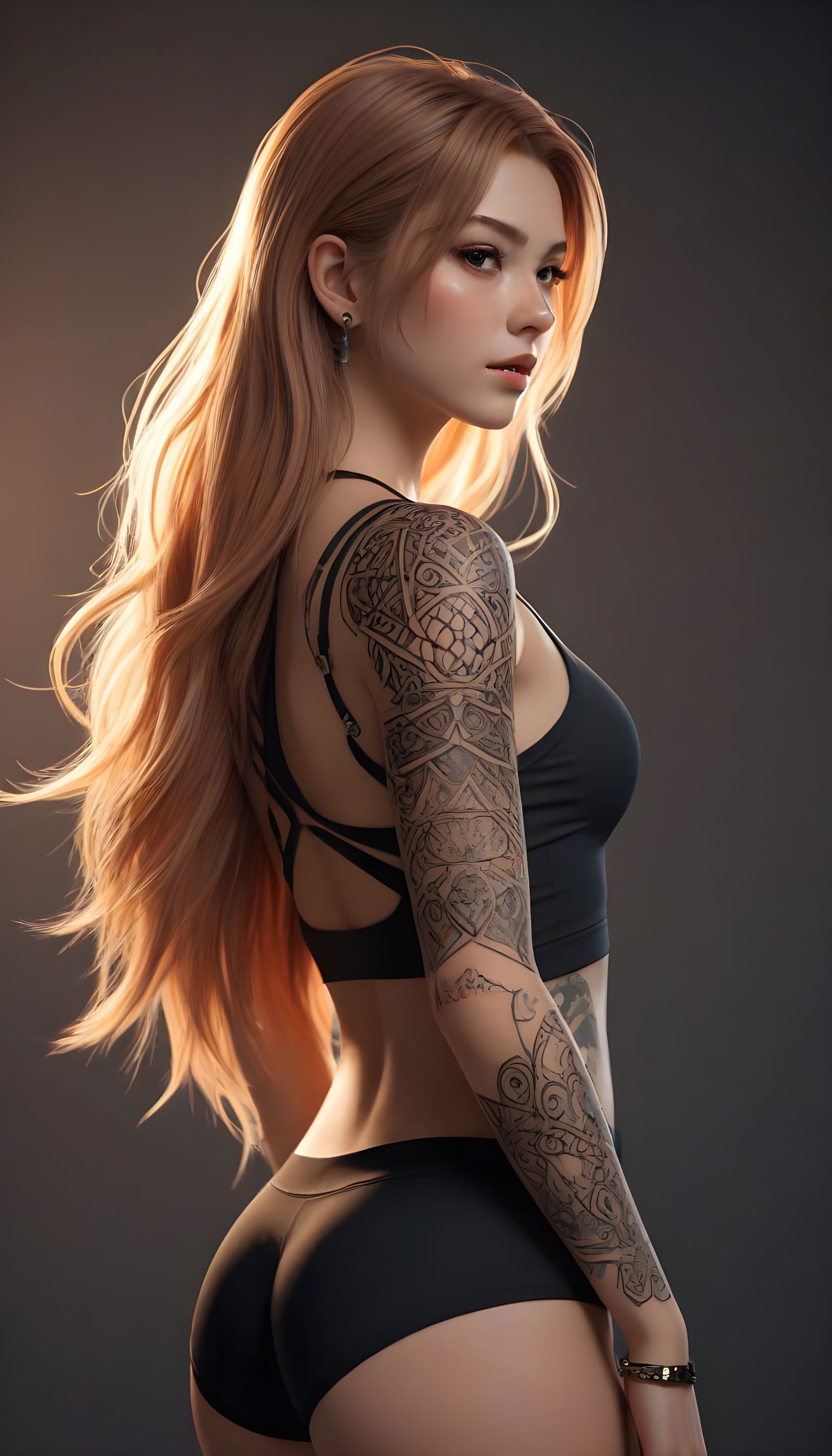 Glowing Woman in Ethereal Light