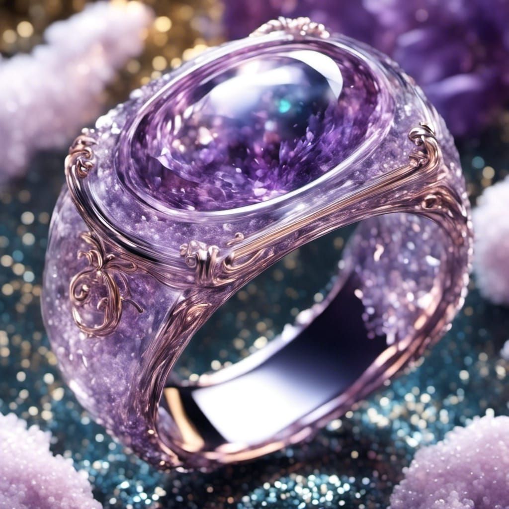 Fairy amethyst ring