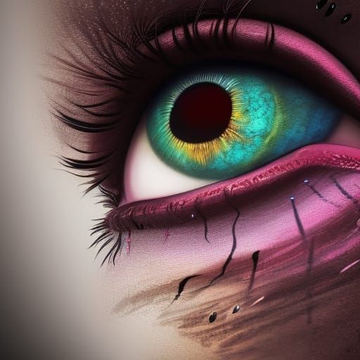 Surreal Photorealistic Eye with Intricate Detail