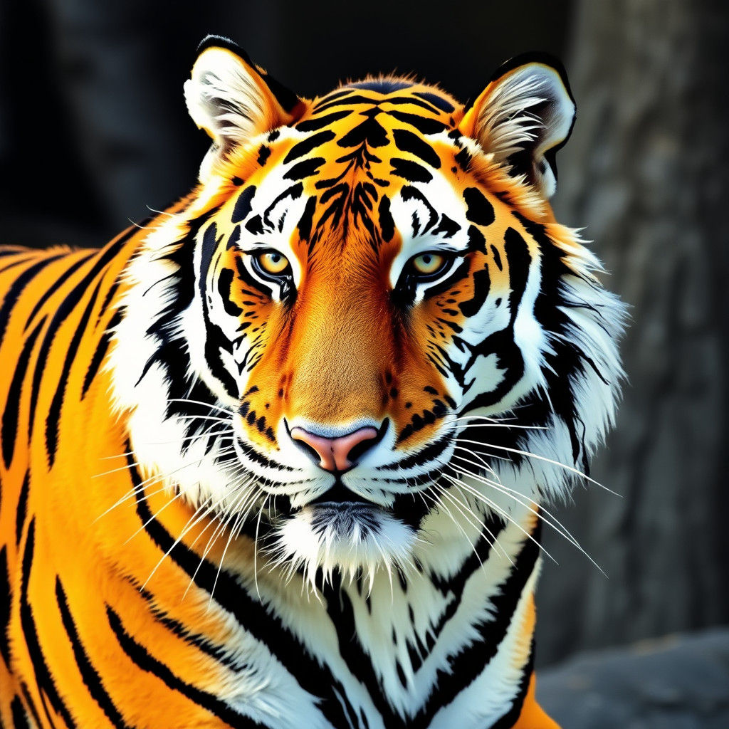 AI Image of a Solitary Tiger