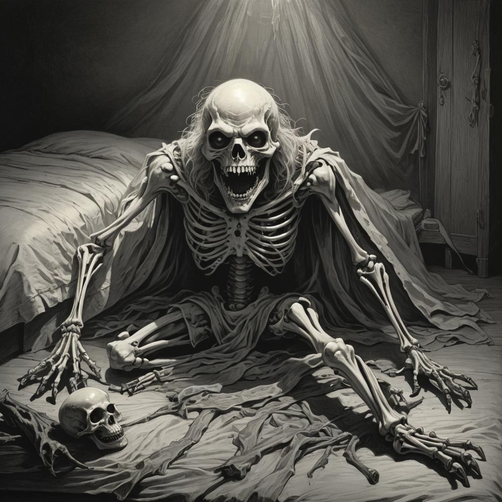 Nightmare Goblin Skeleton Horror Emerging