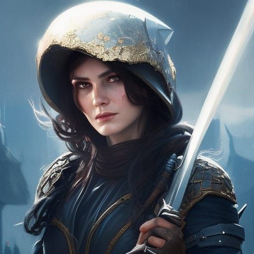 Medieval Bandit Rogue Portrait in Dark Fantasy Style