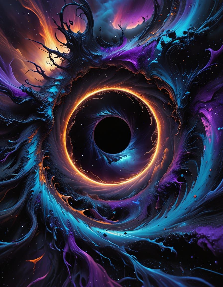 Surreal Black Hole Inside a Black Hole