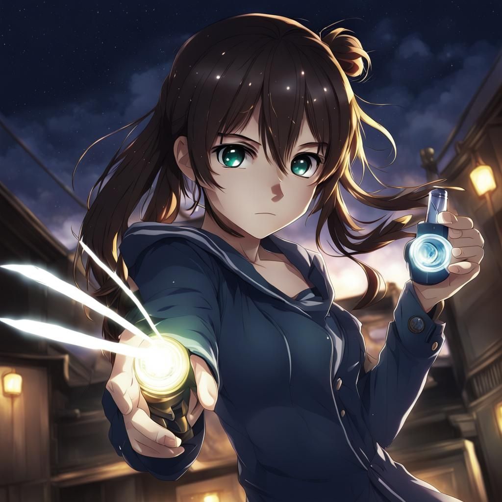 Flashlight in Anime Key Visual Style