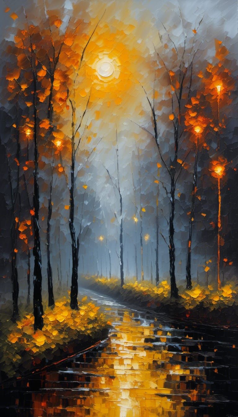 Inspiring Sun Emerges from Gloomy Darkness