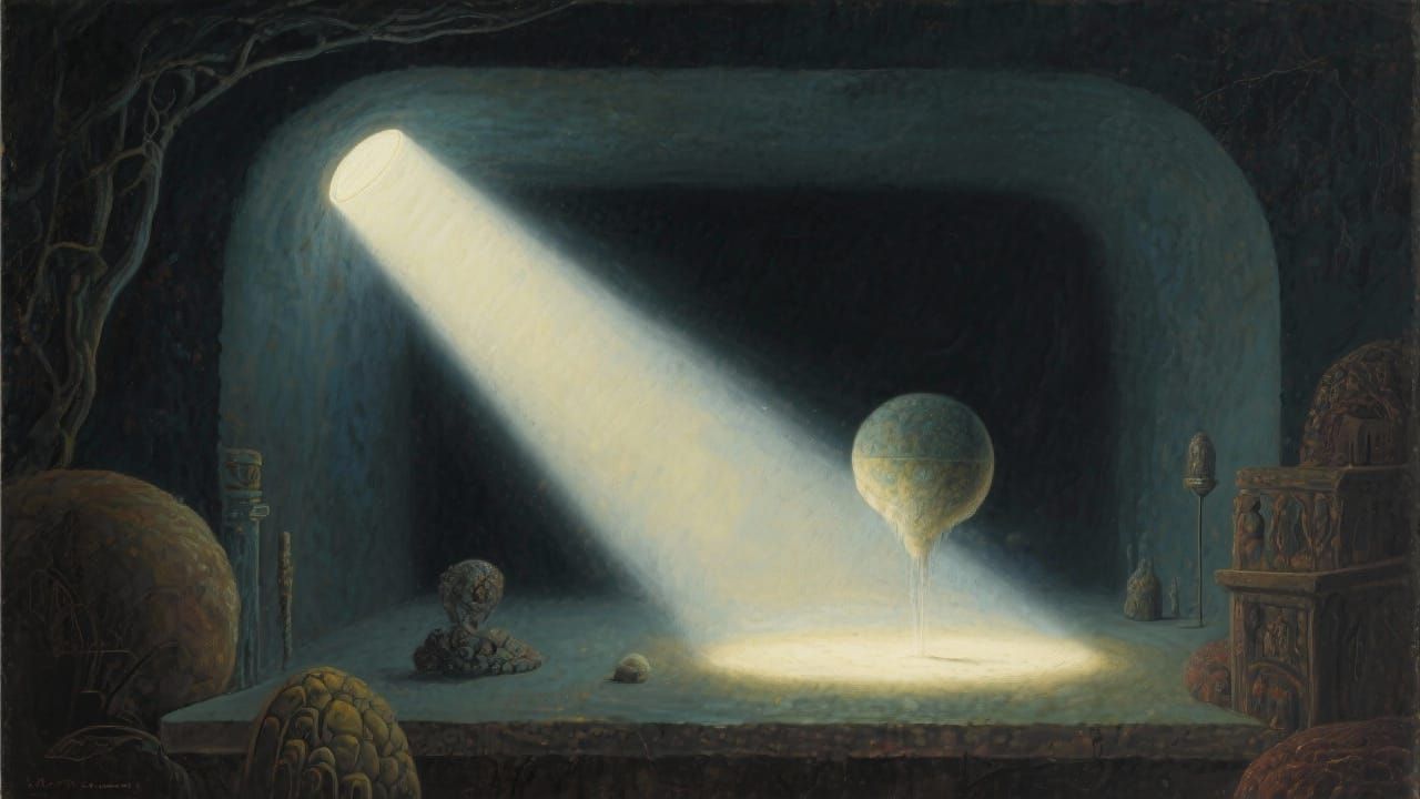 Surreal Masterpiece of Light Misremembering Its Source