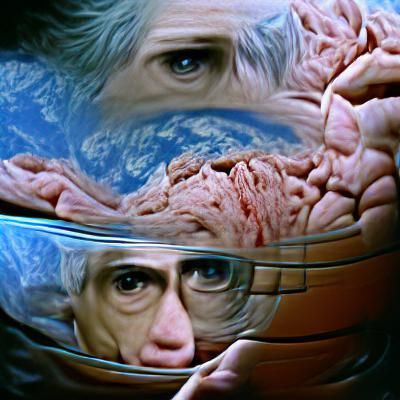Cronenberg Inspired Biomechanical Planet Landscape