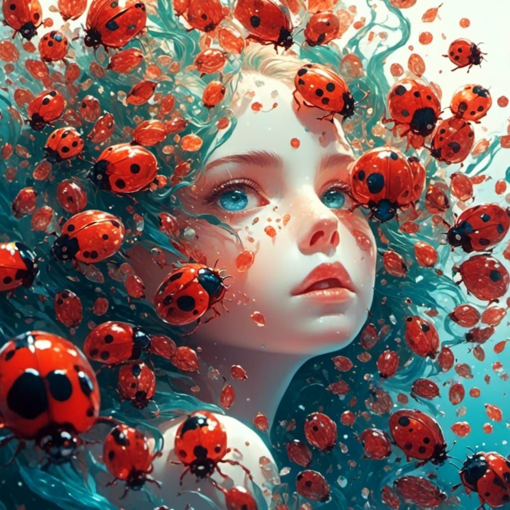 Ferrofluid Ladybugs: Mesmerizing Magnetic Creatures