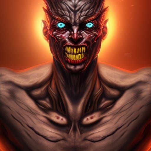 Mutated Hero Shooting Mana: Detailed 3D Character Art