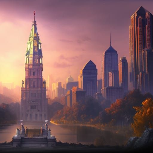 Philadelphia Fantasy Concept Art in Unreal Engine 5