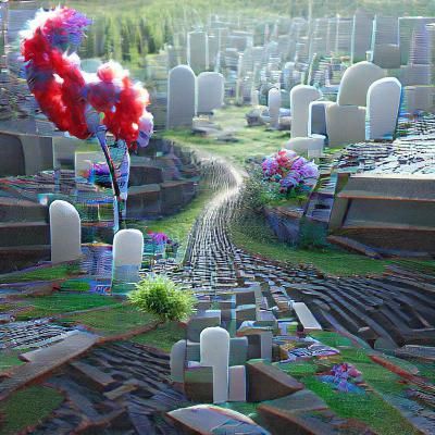 Abstract Afterlife Dreamscape
