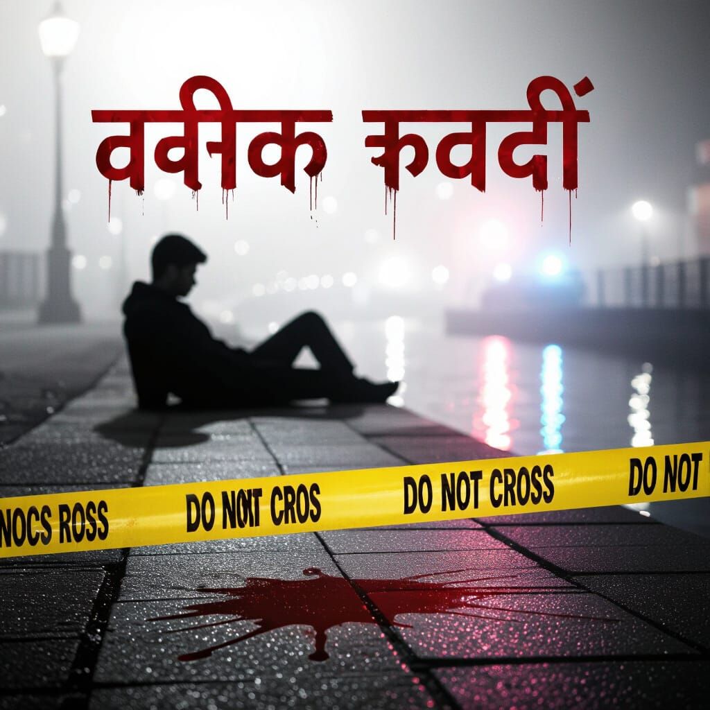 Cinematic Crime Scene by Canal at Night