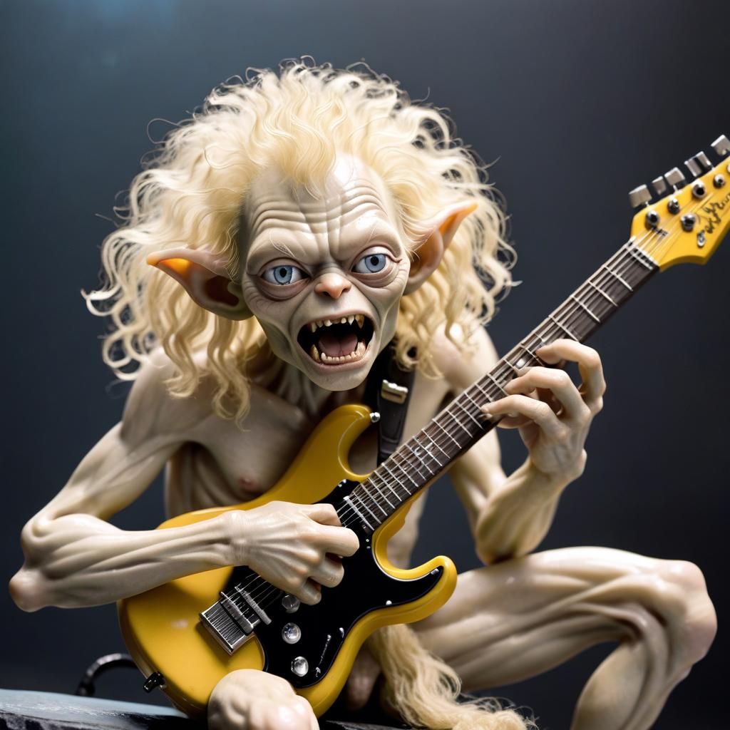 Gollum Rock Star with Poodle Hair