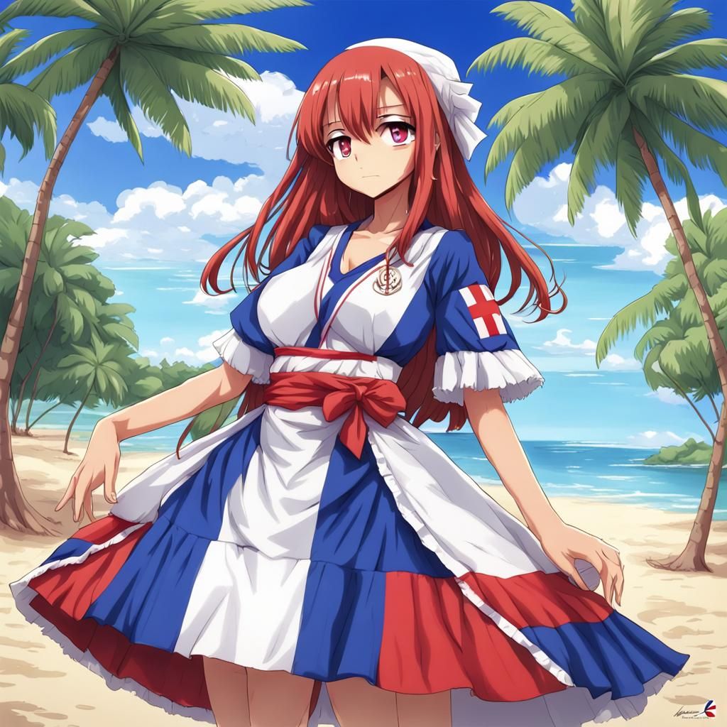 Dominican Republic Personified as Anime Character