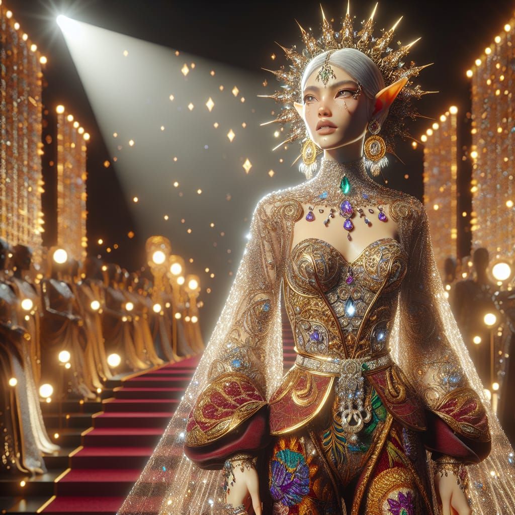 Divine High Elf Goddess on the Red Carpet