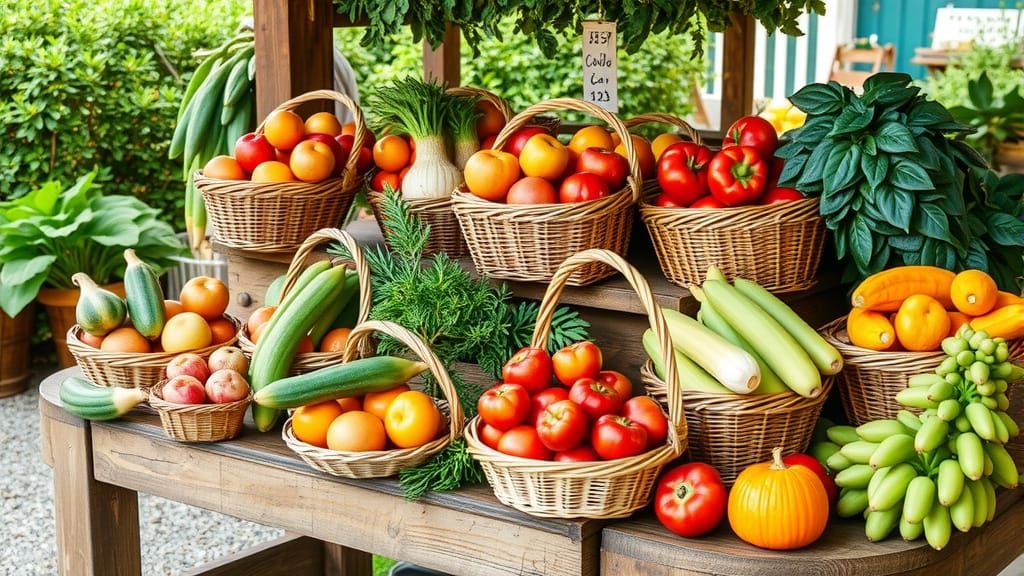 Autumn Harvest: Baskets of September Produce