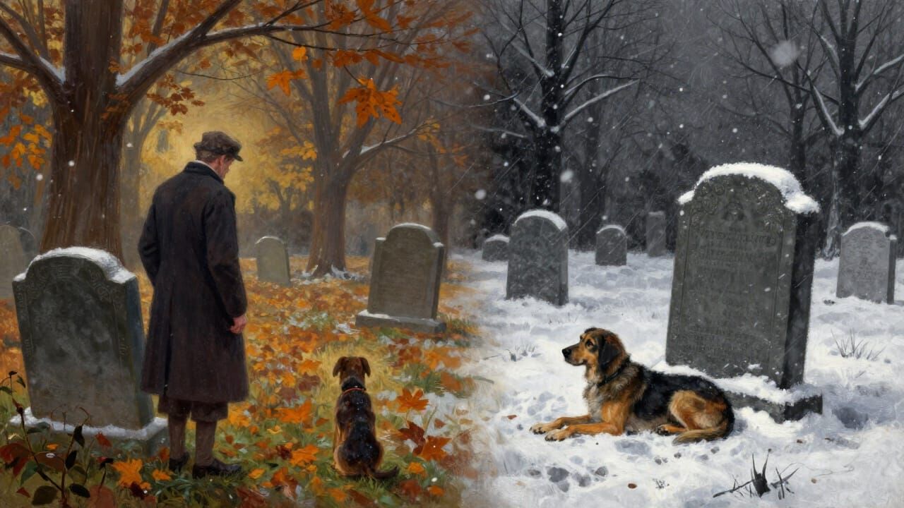 Autumn to Winter Graveyard Transformation