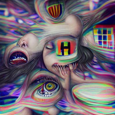 Abstract AI Image Generated From Null Prompt