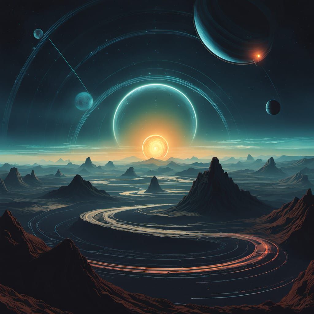 Solar System Visualization in Celestial Harmony