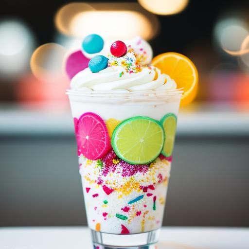 Frozen  Yogurt with sprinkles