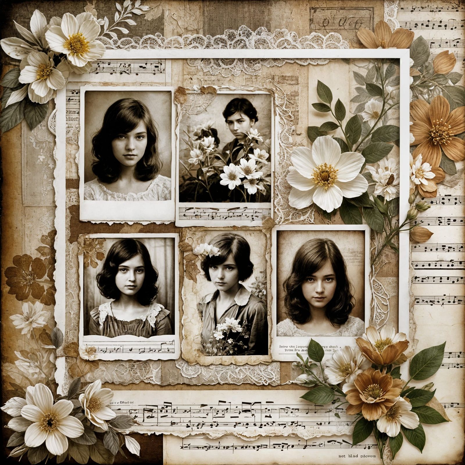 family scrapbook layout