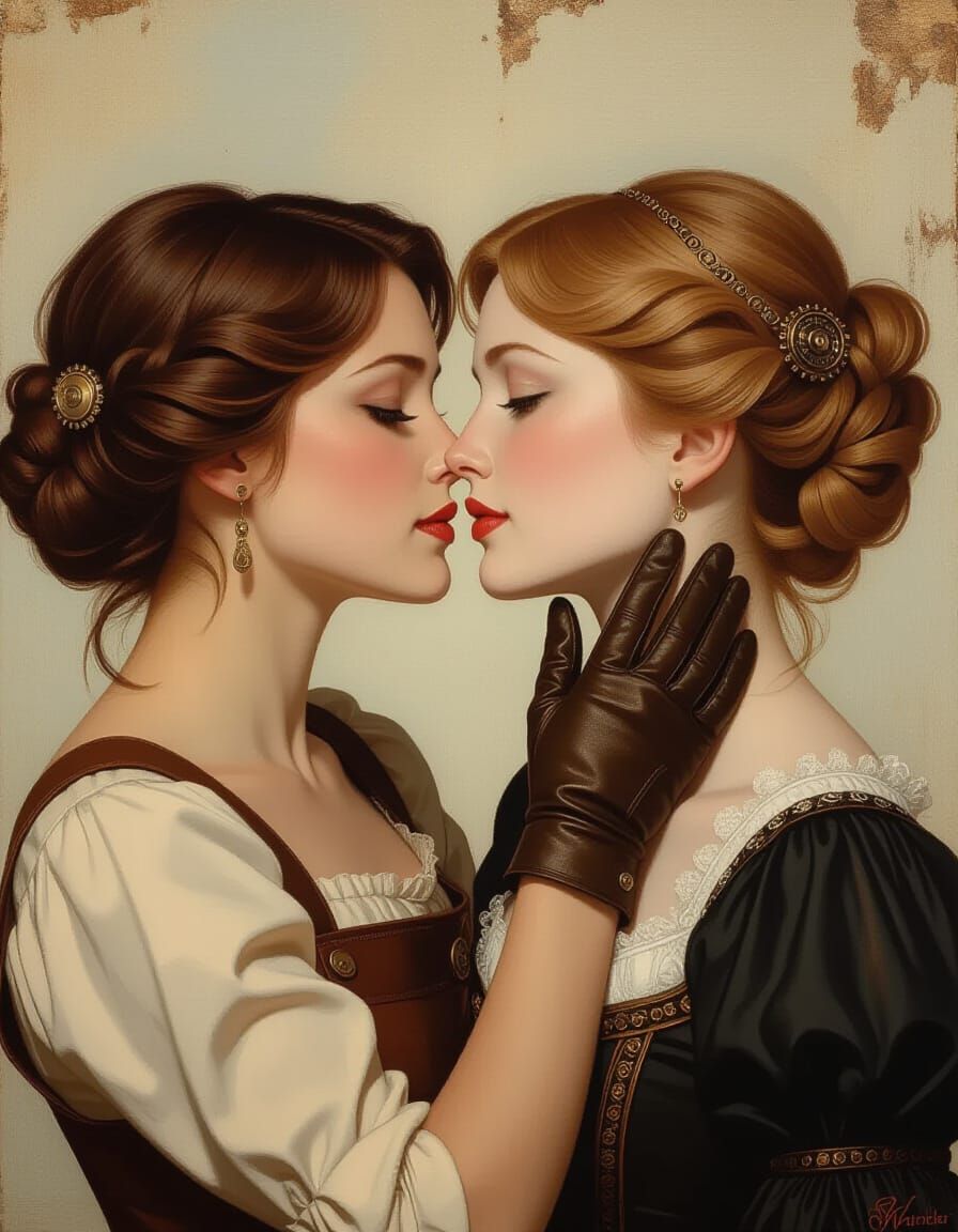 Renaissance Steampunk Romance in Michelangelo Style