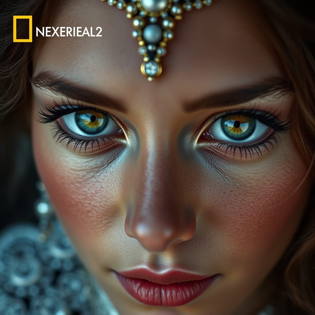 Regal Portrait in Vibrant Colors