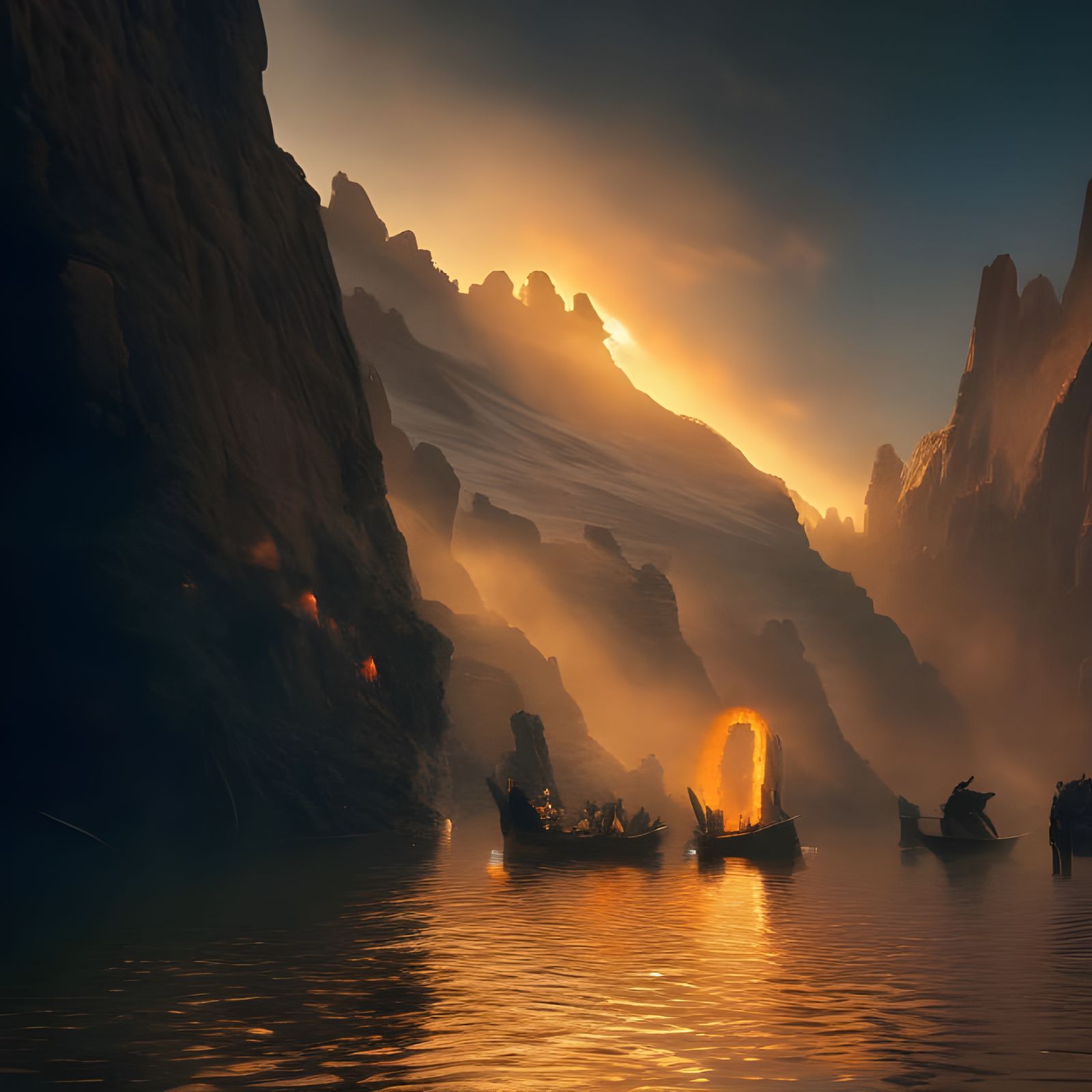 Hyperdetailed Abstract Art with Magical Particles