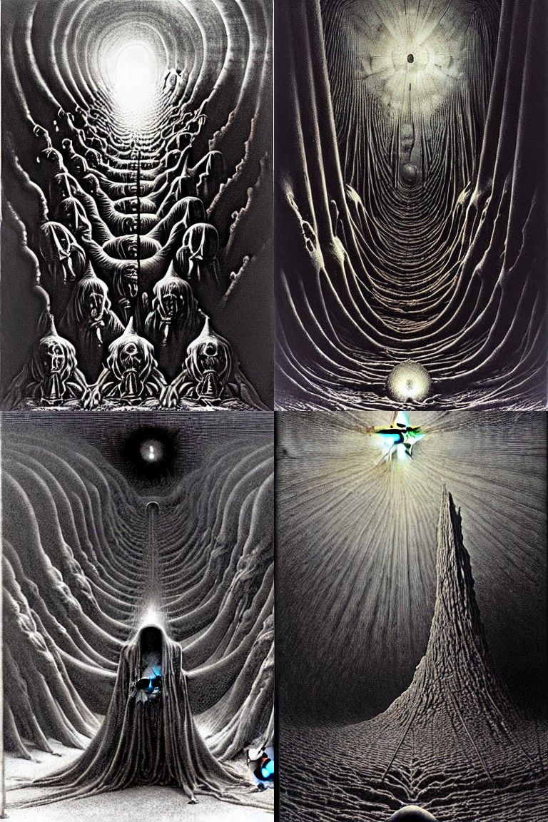 Cosmic Nightmares in Dark Fantasy Style