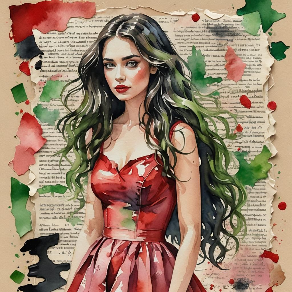 Hyperrealistic Portrait with Musical Motifs