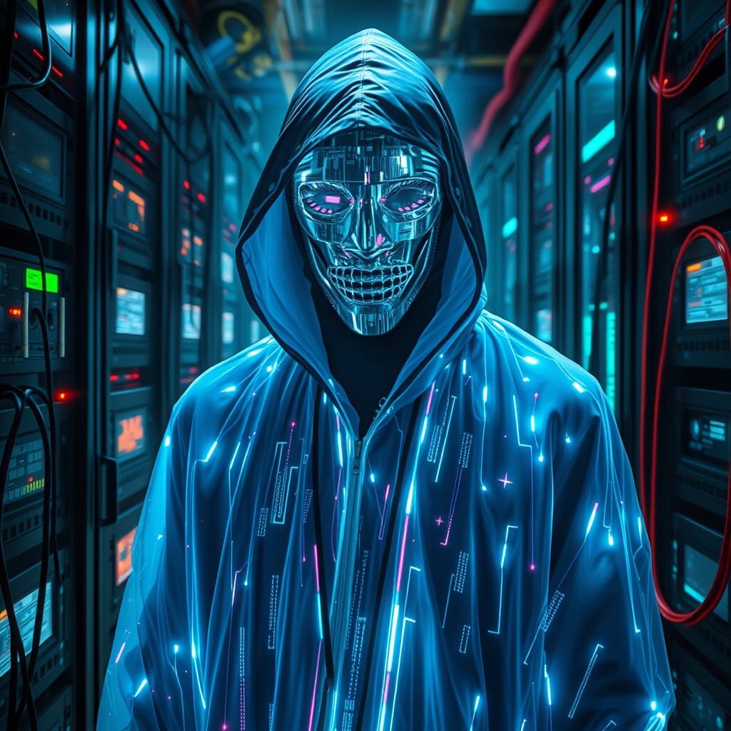 The Glitch: Digital Phantom in Fiber Optic Cloak