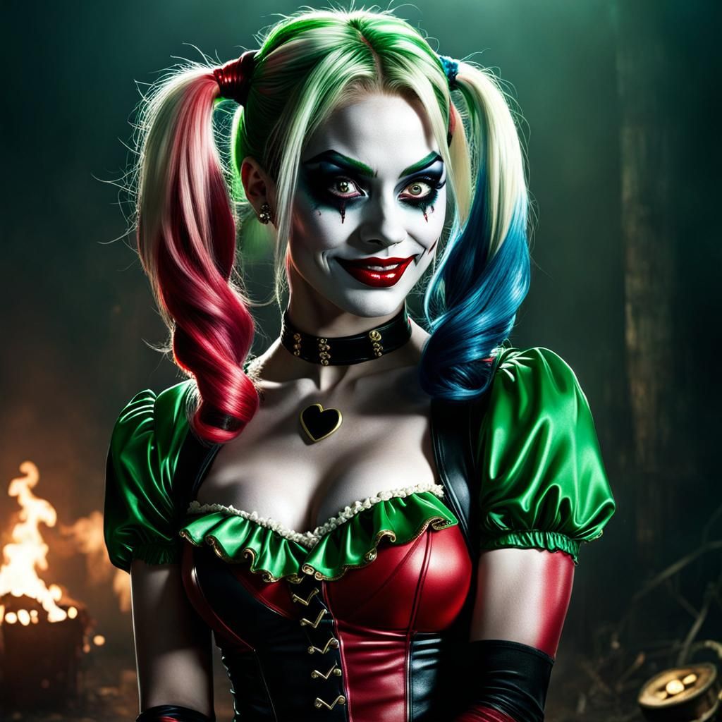 Harley Quinn as the leprechaun