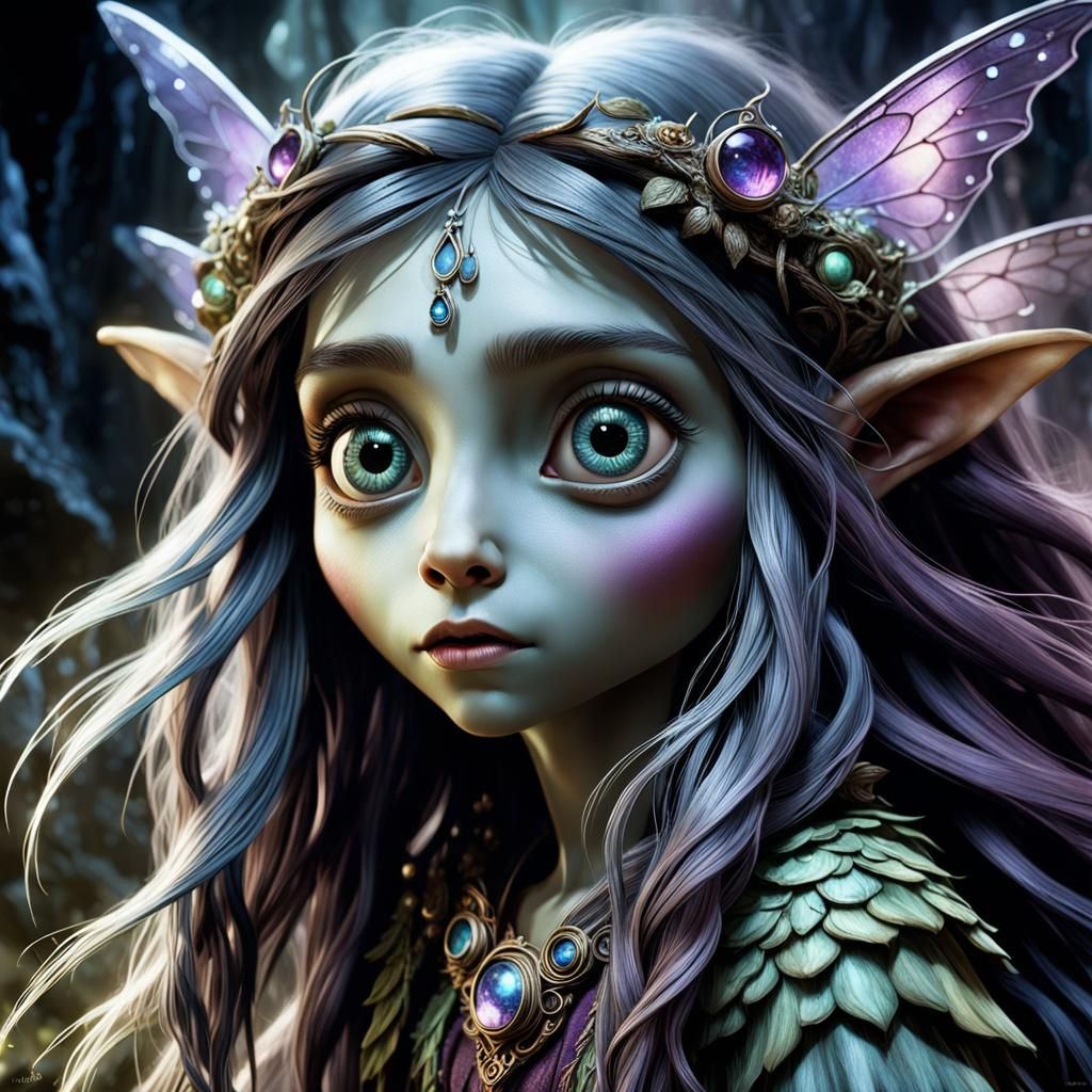 Fairy Decodes Dark Crystal Mystery: Tim Burton Style