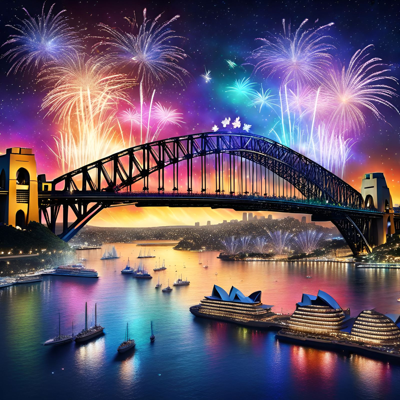 Absolute Sight To See Sydney Harbour Bridge Celebrating New Years Eve Fireworks Display