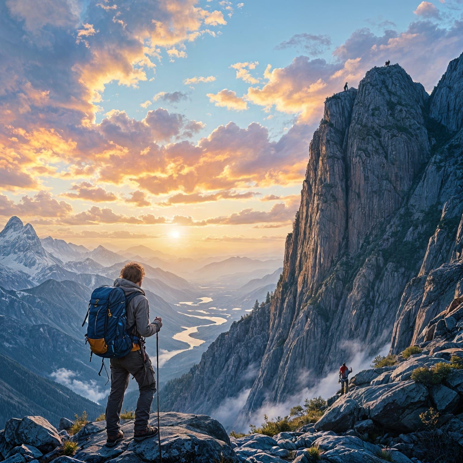 Man Climbs Mountain: A Metaphor for Success