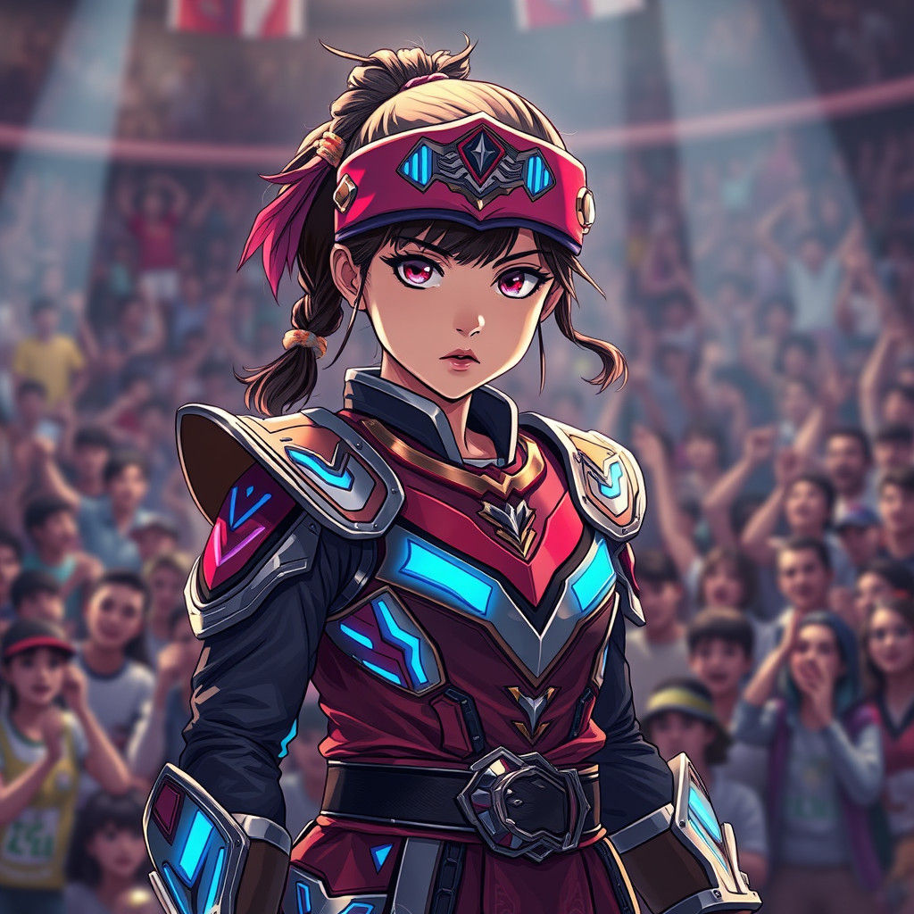 Chilean Girl Ready for Anime Fighting Tournament