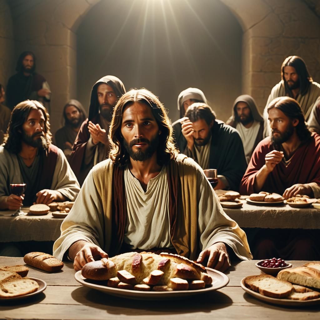 The Last Supper: A Cinematic Film Still