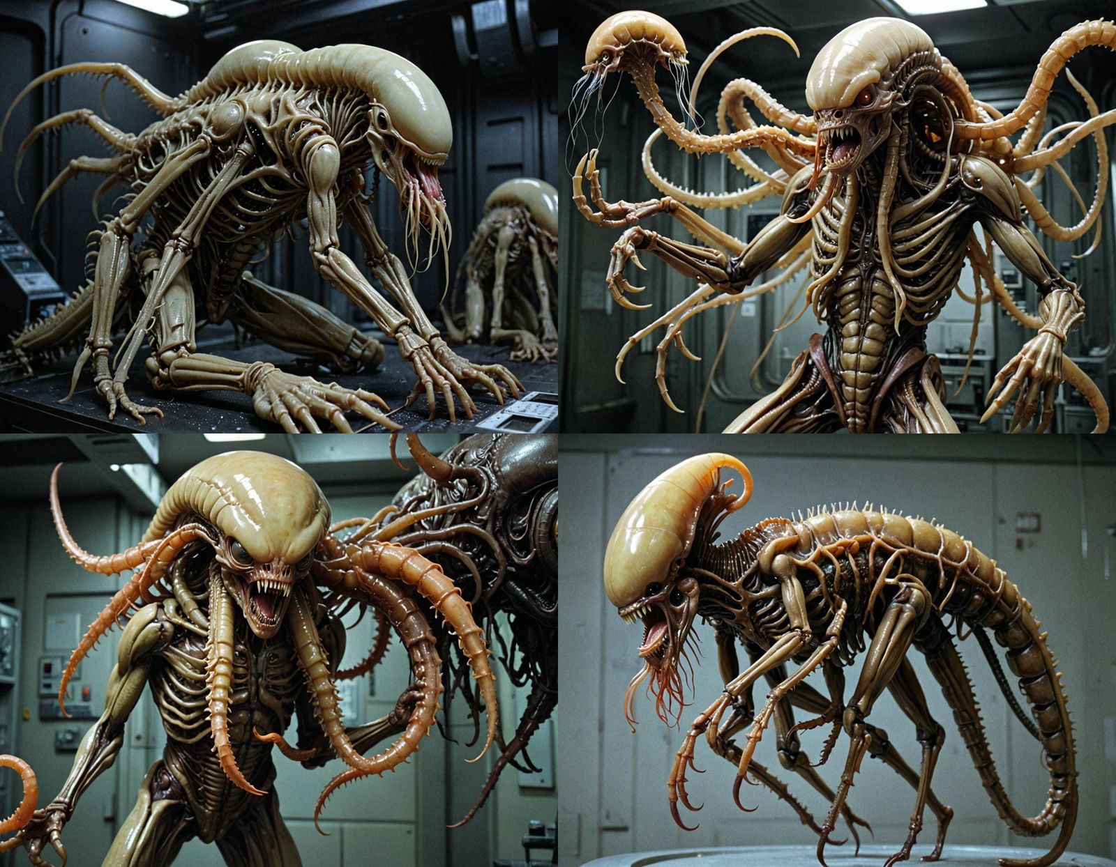 Xenomorphic Mutant Horror in a Mad Science Lab