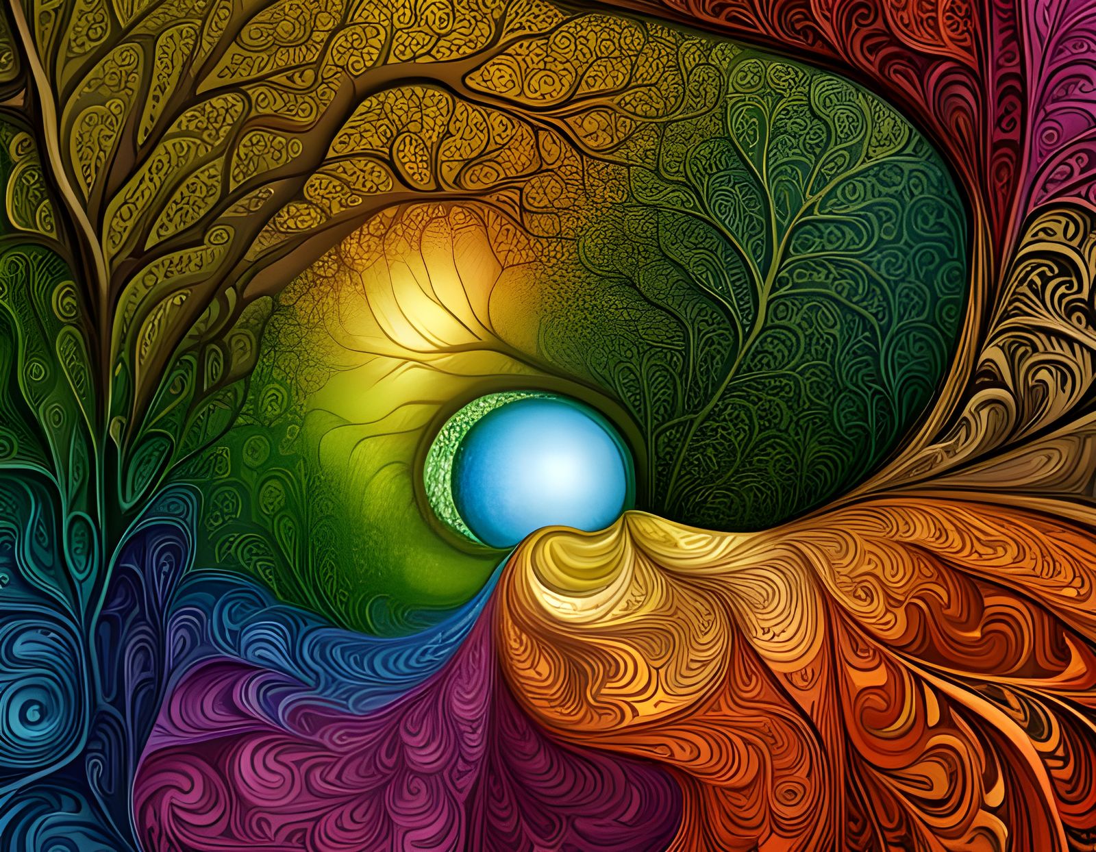 Four Seasons Magical Tree Garden in 3D