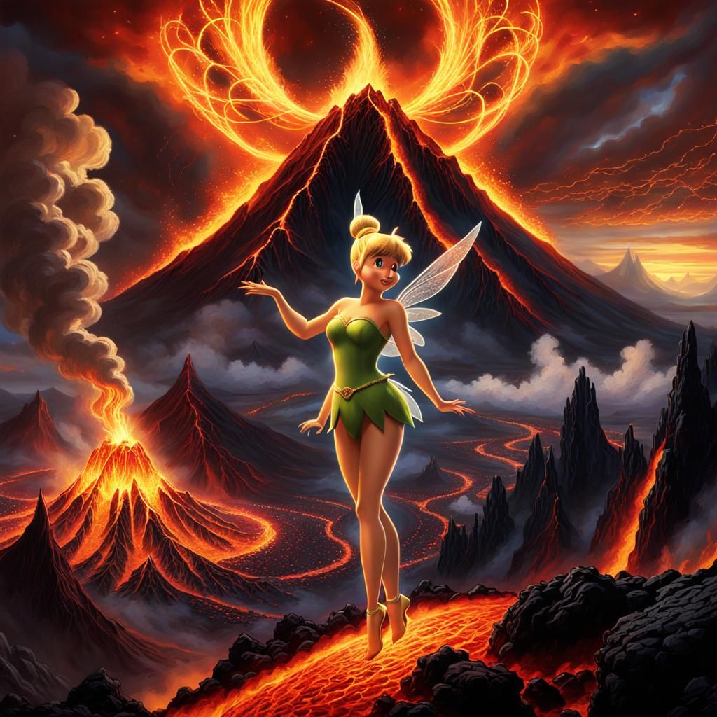 Tinkerbell and the One Ring: Fantasy Scene