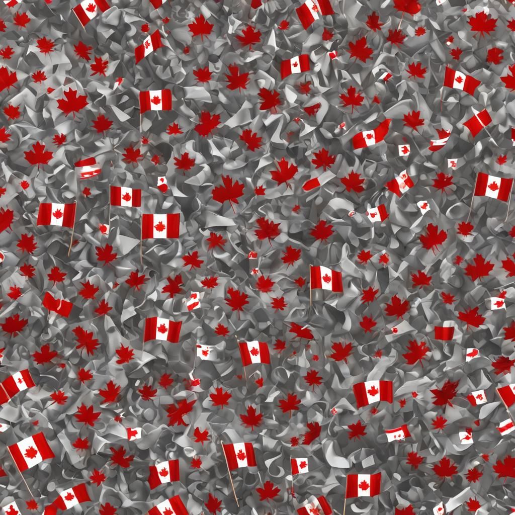 Canada Day Flag: Detailed Fantasy Concept Art