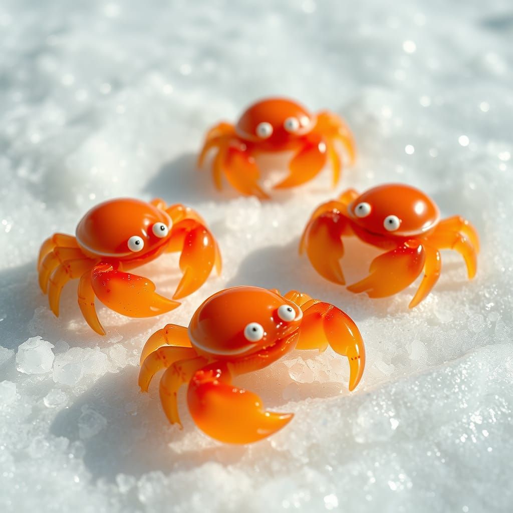 Candy Crabs on a Fizzy Sugar Beach