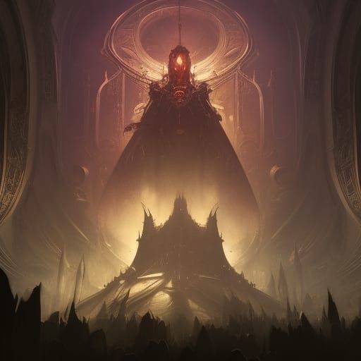 Eldritch Monstrosity in Dark Fantasy Style