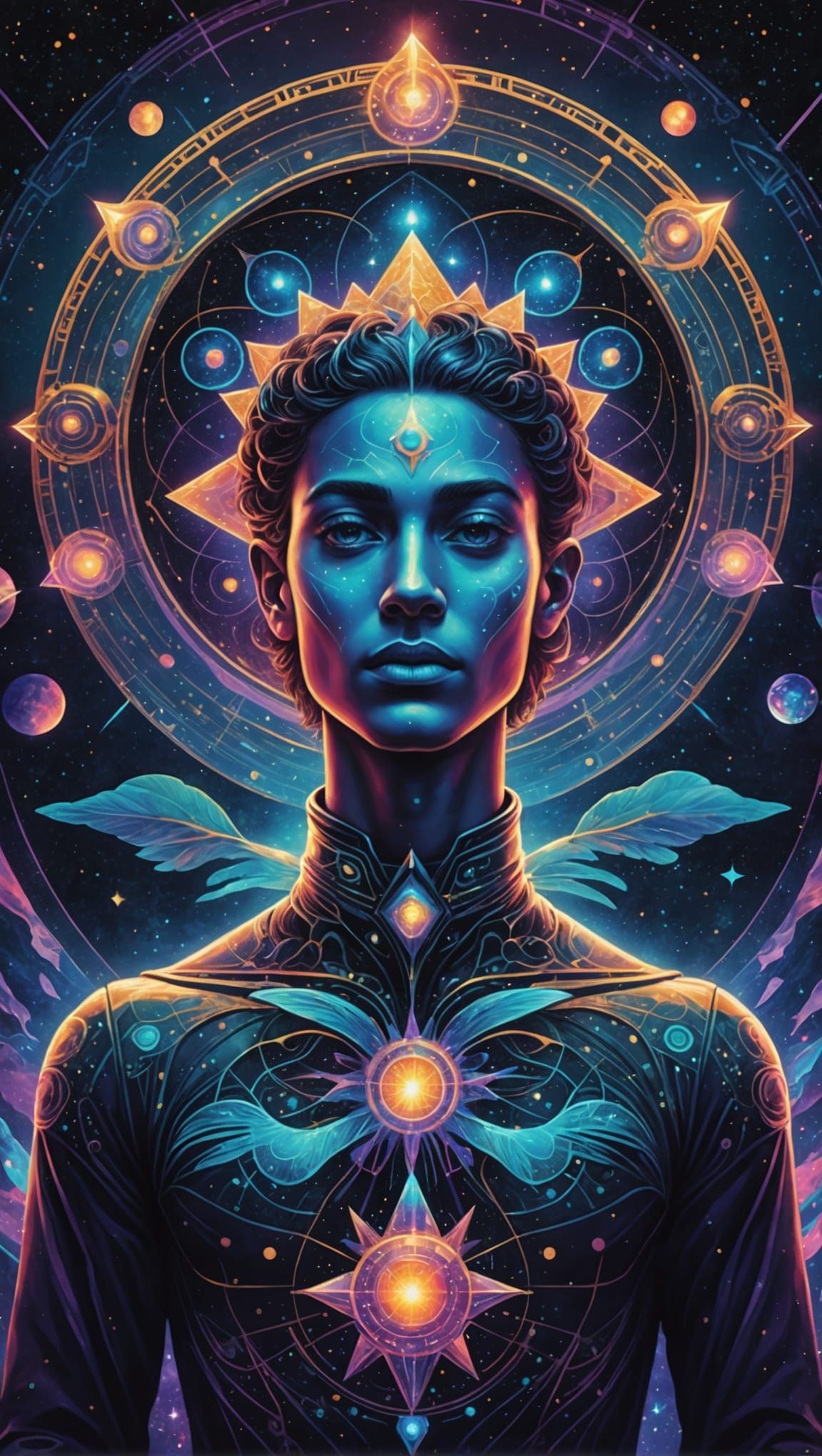 Astral Disclosure: Holographic Cosmic Illustration