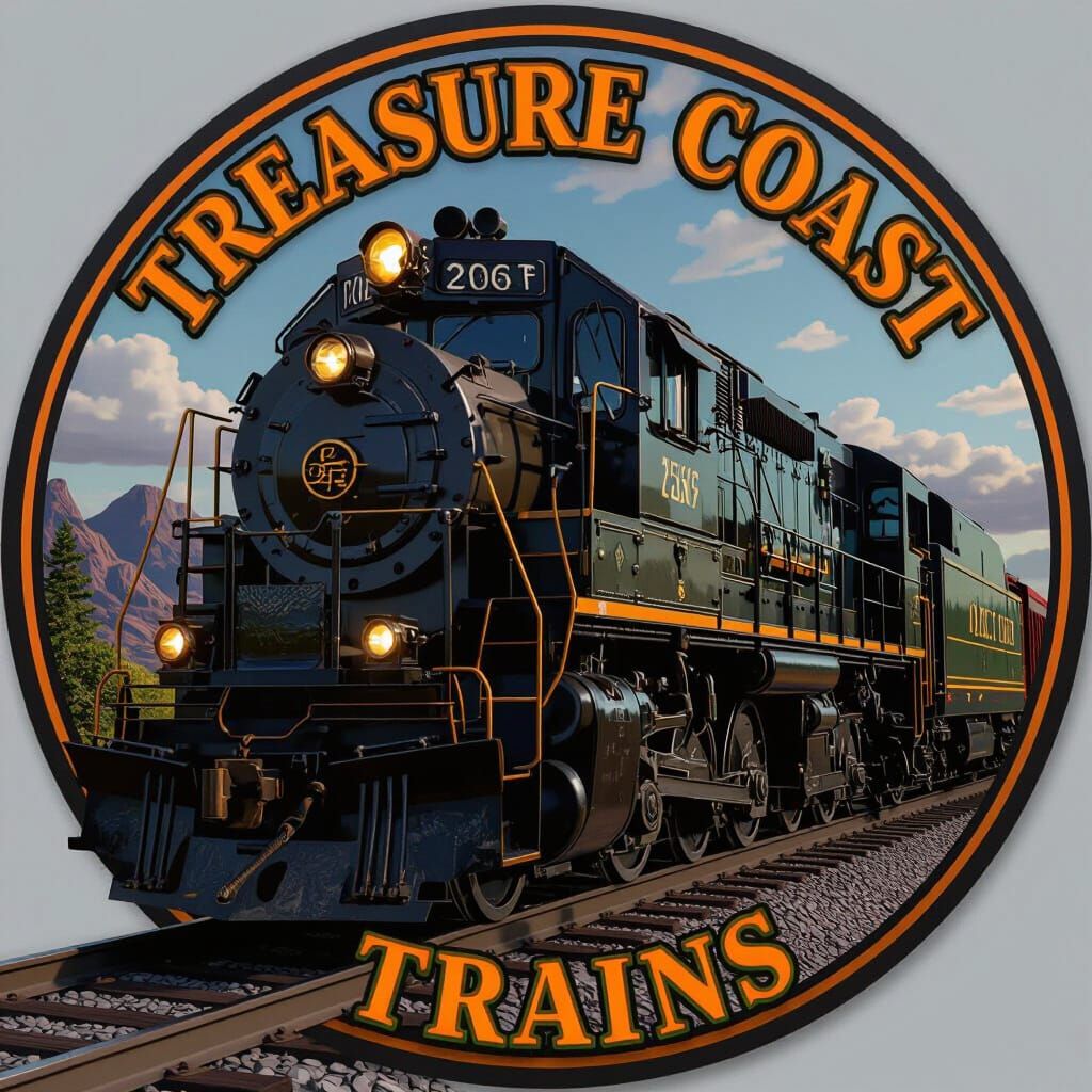 Alco F7 Locomotive Logo: Treasure Coast Trains